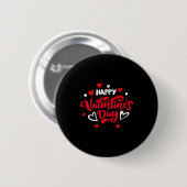 Happy Valentine's Day Couples Date Valentine Love  Ronde Button 5,7 Cm (Voorkant /achterkant)