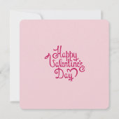 Happy Valentines Day Couplon onder een hartstructu Feestdagenkaart (Achterkant)