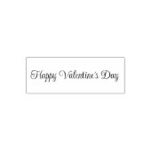 Happy Valentine's Day Cursive Script Text Template Zelfinktende Stempel (Design)