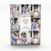 Happy Valentine's Day Custom 8 Photo Collage Fotoblokken (Voorkant)