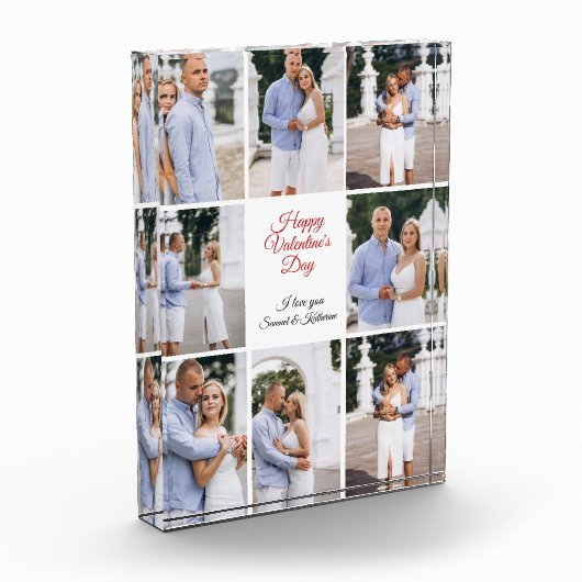 Happy Valentine's Day Custom 8 Photo Collage Fotoblokken (Links)
