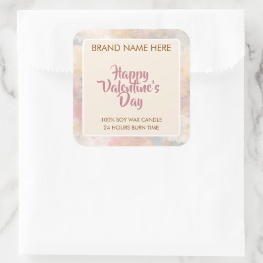 Happy Valentine's Day Custom Candle Labels  (Tas)