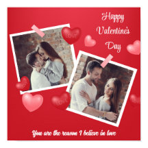 Happy Valentine's Day Custom Foto en Tekst