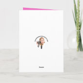 Happy Valentine's Day Custom Naam Funny Dog Feestdagen Kaart (Achterkant)