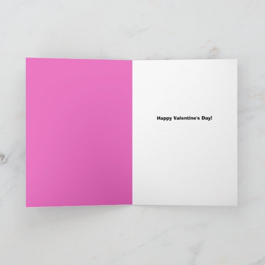 Happy Valentine's Day Custom Naam Funny Dog Feestdagen Kaart (Binnen)