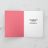 Happy Valentines Day Custom Naam Schattige Sinaasa Feestdagen Kaart (Binnen)