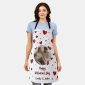 Happy Valentine's Day Custom Photo Apron Schort (Gedragen)
