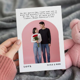 Happy Valentines Day Custom Photo Collage Holiday Feestdagenkaart