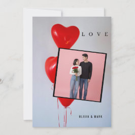 Happy Valentines Day Custom Photo Collage Love  Feestdagenkaart