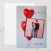 Happy Valentines Day Custom Photo Collage Love  Feestdagenkaart (Voorkant / Achterkant)