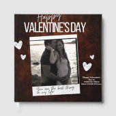 Happy Valentines Day Custom Photo Guest Book Gastenboek (Voorkant)