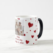 Happy Valentine's Day Custom Photo Mug Magische Mok (Voorkant rechts)