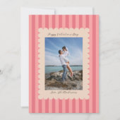 Happy Valentine's Day Custom Photograph Modern Feestdagenkaart (Voorkant)