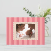 Happy Valentine's Day Custom Photograph Modern Feestdagenkaart (Staand voorkant)