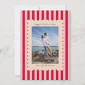 Happy Valentine's Day Custom Photograph Modern Feestdagenkaart (Voorkant)