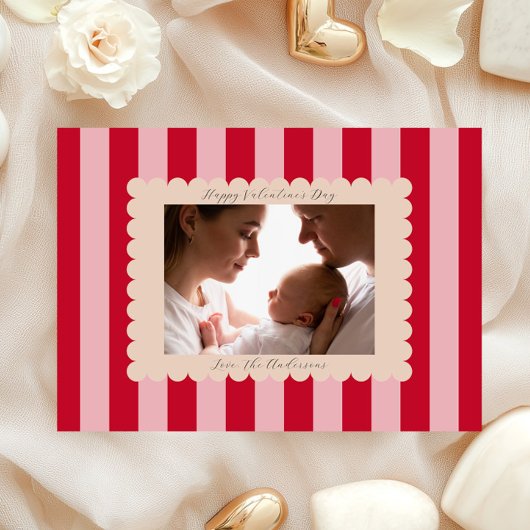Happy Valentine's Day Custom Photograph Modern Feestdagenkaart
