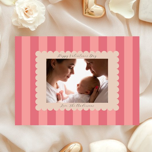 Happy Valentine's Day Custom Photograph Modern Feestdagenkaart