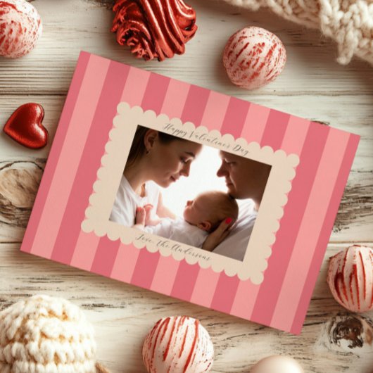 Happy Valentine's Day Custom Photograph Modern Feestdagenkaart