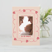 Happy Valentine's Day Custom Photograph Whimsical Feestdagenkaart (Staand voorkant)