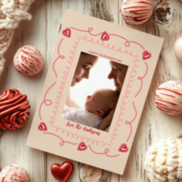 Happy Valentine's Day Custom Photograph Whimsical Feestdagenkaart