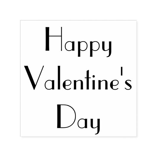 Happy Valentines Day Custom Zelfinktende Stempel (Design)