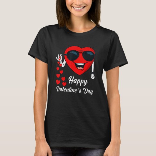 Happy Valentines Day Cute Heart Bae Funny Salting T-shirt (Voorkant)