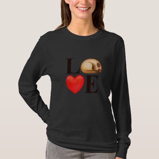 Happy Valentines Day Cute Heart Cat Love T-shirt (Voorkant)