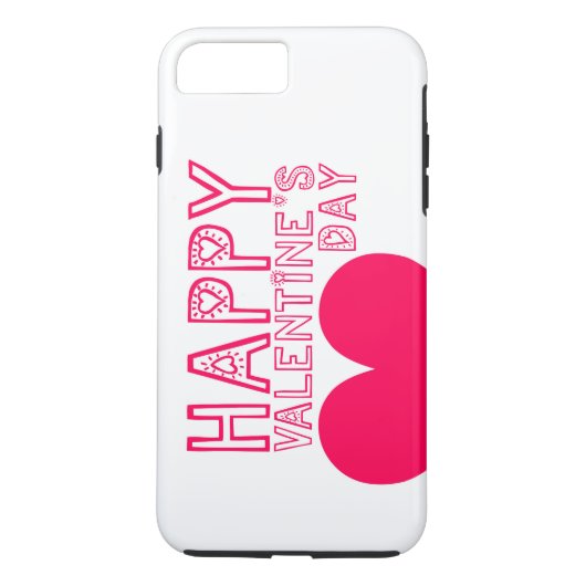 Happy Valentine's day Cute Iphone case (Achterkant)