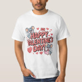 happy-valentines-day-cute-mice-hearts-typography-t t-shirt (Voorkant)