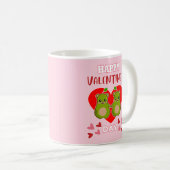 HAPPY VALENTINE'S DAY Cute Pear Beer Paar Koffiemok (Voorkant rechts)