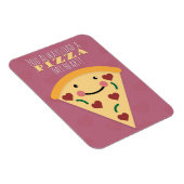 Happy Valentine's Day Cute Pizza Slice Humor Magneet (Rechterzijde)
