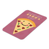 Happy Valentine's Day Cute Pizza Slice Humor Magneet (Linkerzijde)