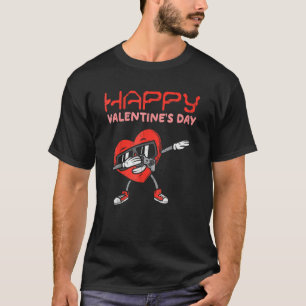 Happy Valentines Day Dab Heart Gamer Valentijn Boy T-shirt