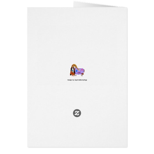 Happy Valentine's Day Dachshund Doggie Card (Achterkant)