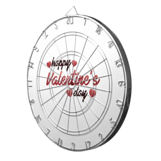 Happy Valentine's Day Dartbord (Voorkant Rechts)