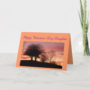 Happy Valentine's Day Daughter Wenskaart Feestdagen Kaart