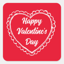 HAPPY VALENTINE'S DAY DESIGN SQUARE