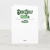 Happy Valentine's Day | Disc Golf Themed Kaart (Achterkant)