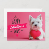 Happy Valentine's Day Dog briefkaart (Voorkant / Achterkant)