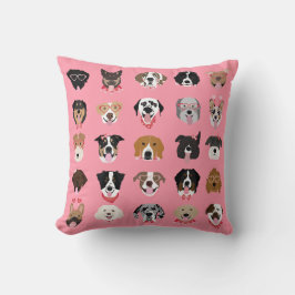 Happy Valentines Day Dog Face Pattern Kussen