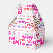 Happy Valentine's Day Doodles Bedankdoosjes (Achterkant)