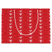 Happy Valentine's Day Doodles Groot Cadeauzakje (Voorkant)