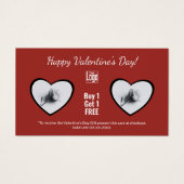 Happy Valentine's Day Een Roos Gift Voucher Kaart (Voorkant)