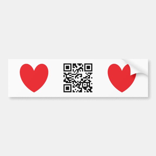Happy Valentine's Day - Engels Bumpersticker (Voorkant)