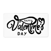 Happy Valentine's Day Etiket (Voorkant)