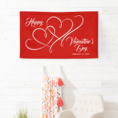HAPPY VALENTINE'S DAY EVENT LINKED HEARTS RED SPANDOEK (Insitu)
