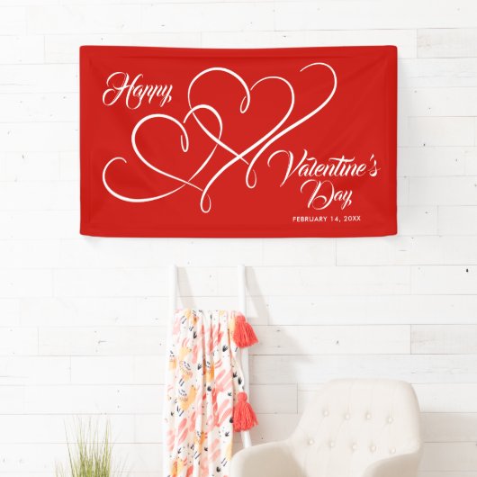 HAPPY VALENTINE'S DAY EVENT LINKED HEARTS RED SPANDOEK (Insitu)