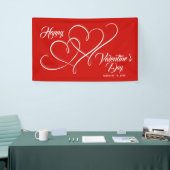 HAPPY VALENTINE'S DAY EVENT LINKED HEARTS RED SPANDOEK (Beurs)