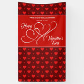 HAPPY VALENTINE'S DAY EVENT RED HEARTS BANNER (Verticaal)