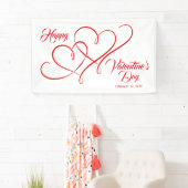 HAPPY VALENTINE'S DAY EVENT RED LINKED HEARTS SPANDOEK (Insitu)